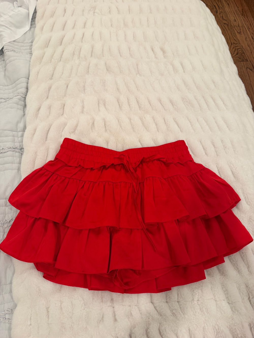 American Threads Kirby Ruffle Micro Mini Skort